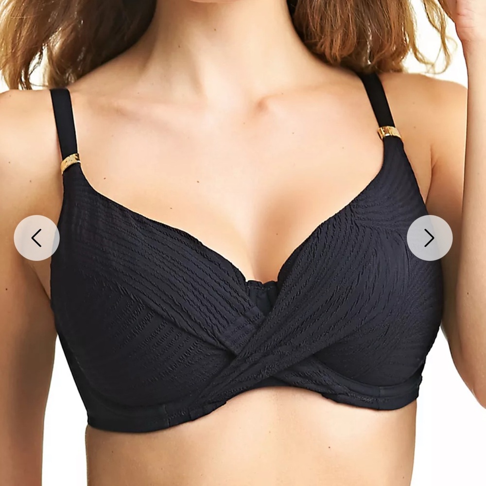 Fantasie Black Textured One Piece Swimsuit